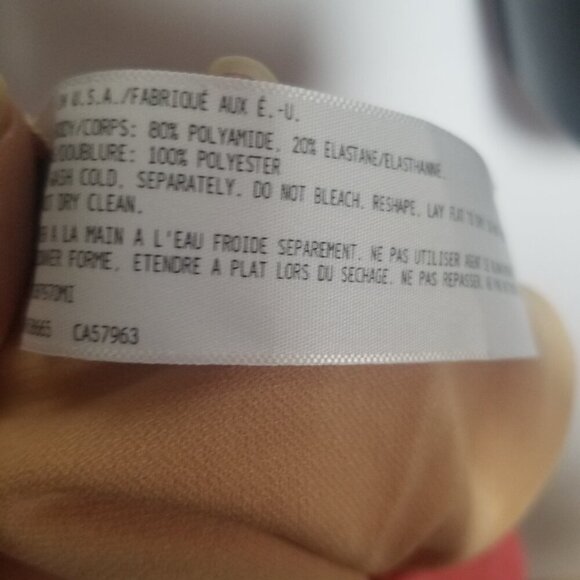 NWT Nordstrom Leith Women's One-piece Coral Glow Swimsuit Sz L - Picture 3 of 5